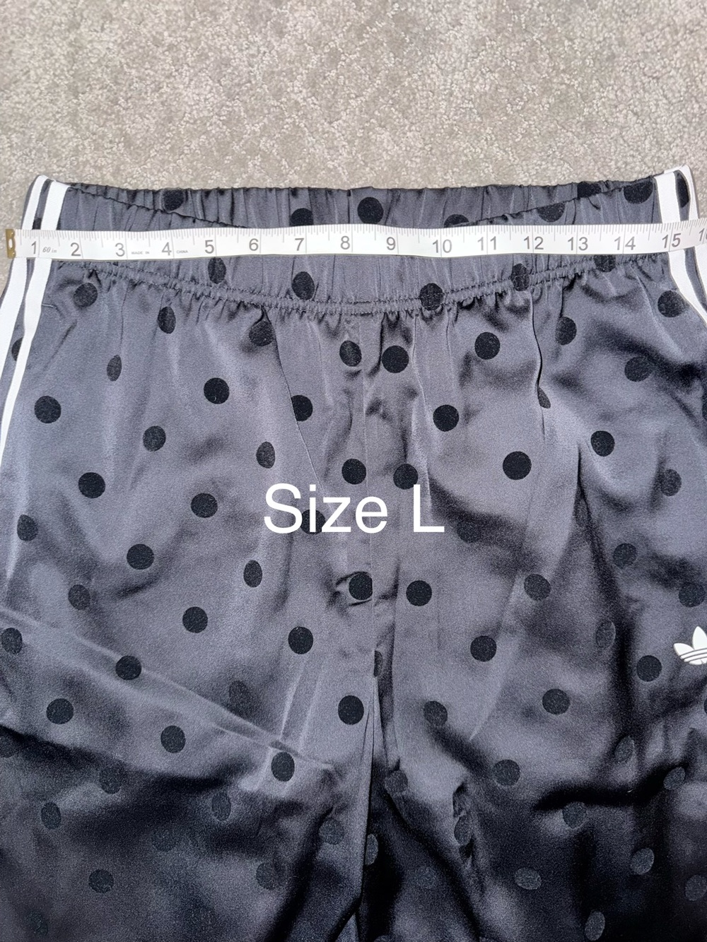 NWT adidas Polka Dot Firebird Wide leg Track Pants - Picture 15 of 15